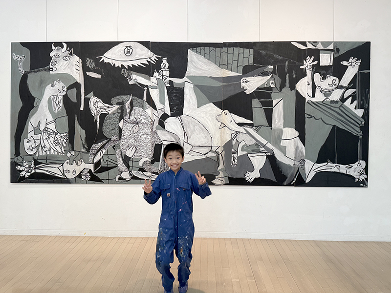 第三回個展の大作「ゲルニカ」