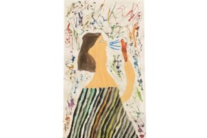 AKASHIの作品「ろうそくの火をふく女」