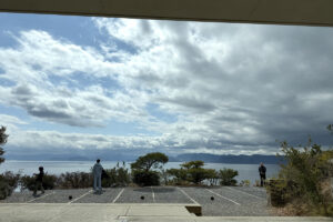 直島 地中美術館カフェから見える瀬戸内海の景色